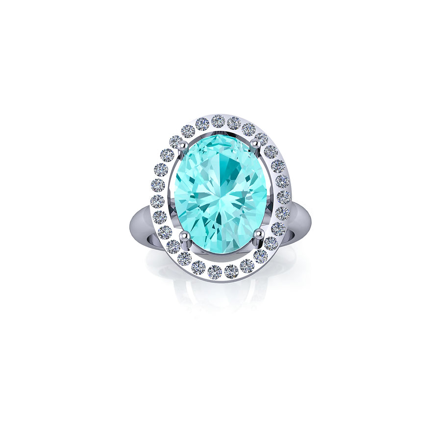 Paraiba Anello e Diamanti