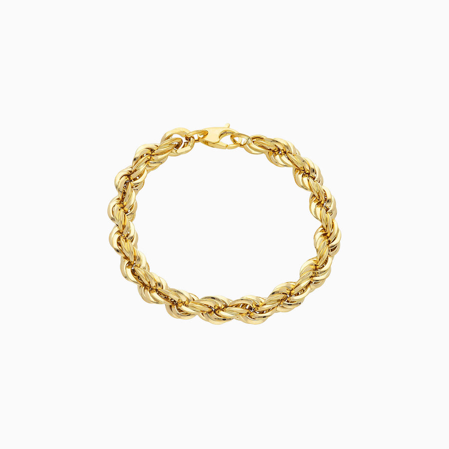 Bracciale oro giallo maglia a torchon