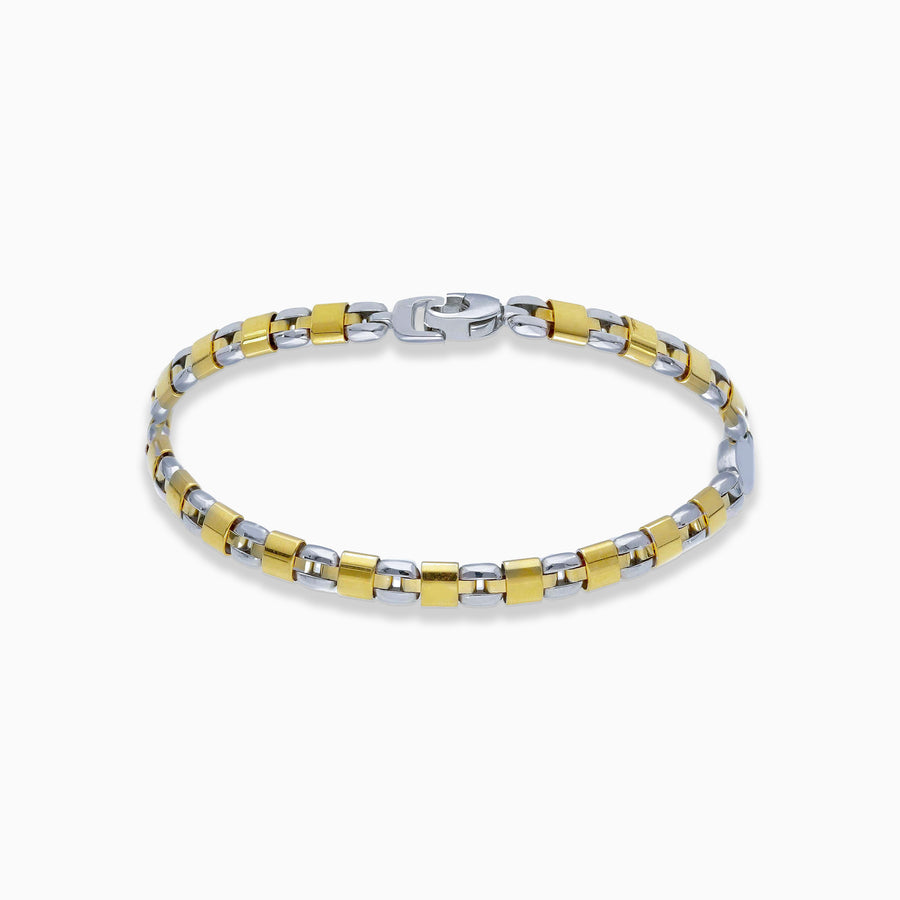 Bracciale Uomo oro maglia moderna