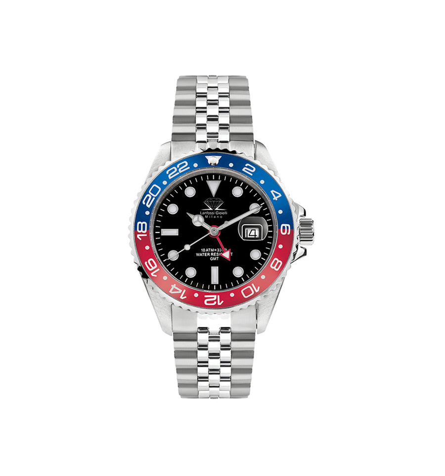 Lanfossi Men's Automatic GMT Customizable Watch