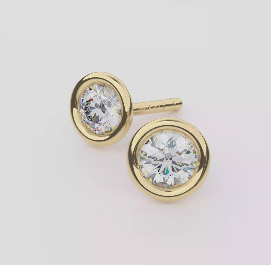 Yellow Gold Earrings, 1