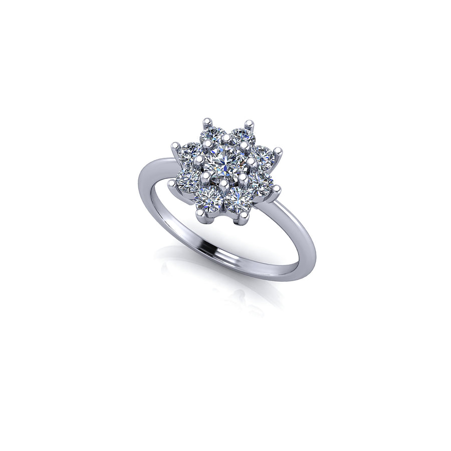 Flower Diamond Ring