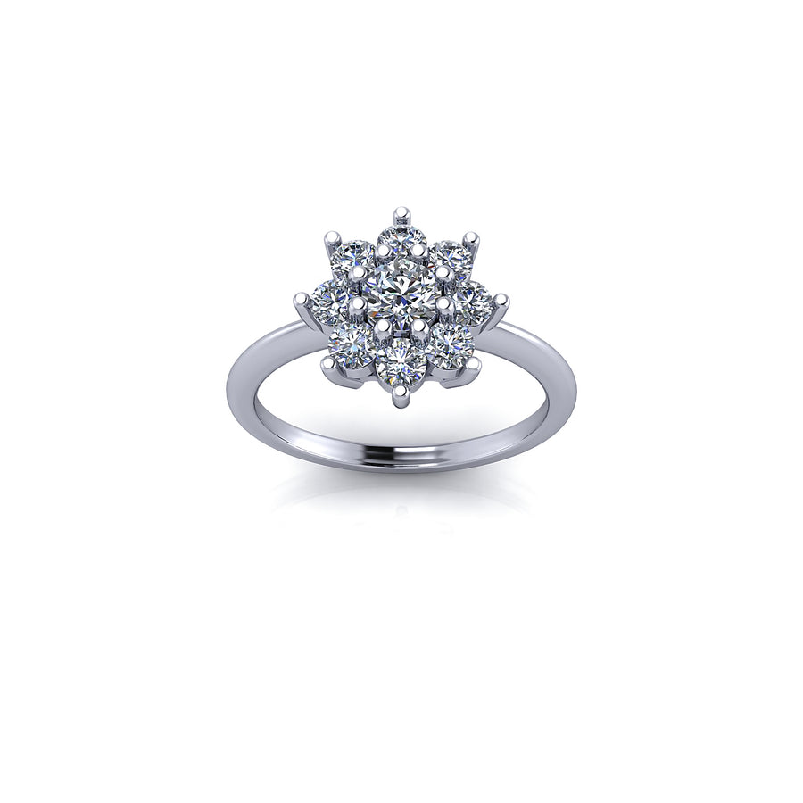 Flower Diamond Ring