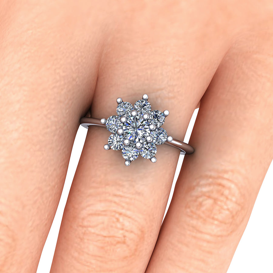 Flower Diamond Ring