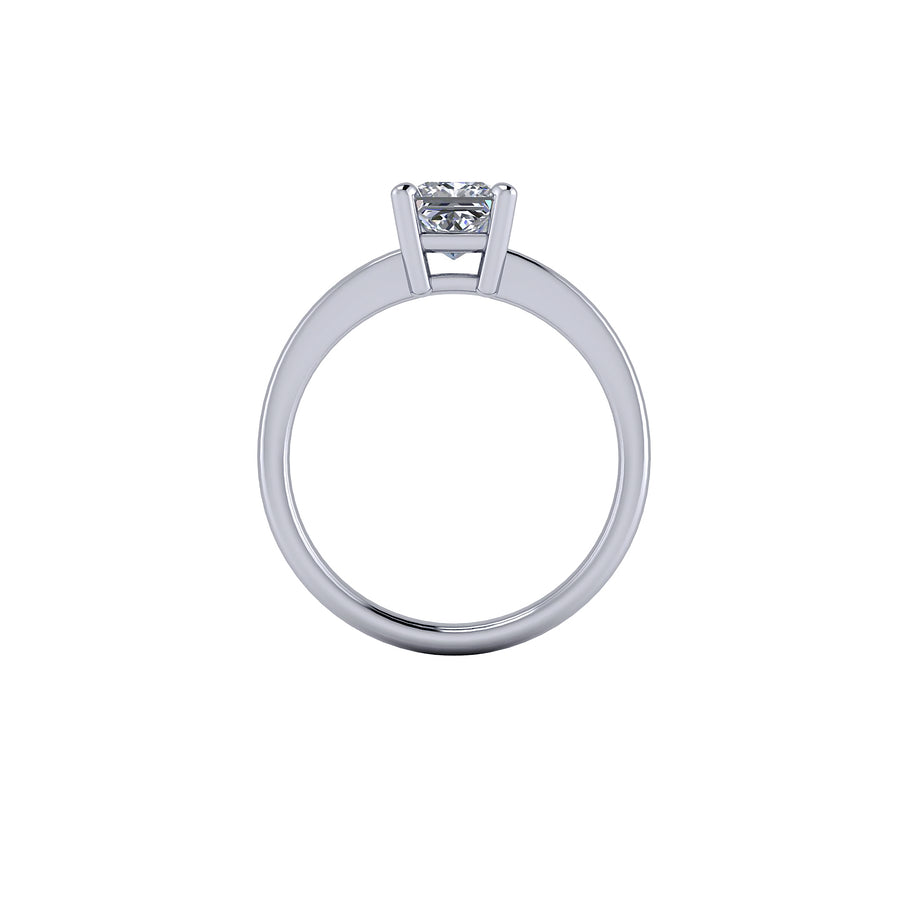 Princess cut diamond solitaire