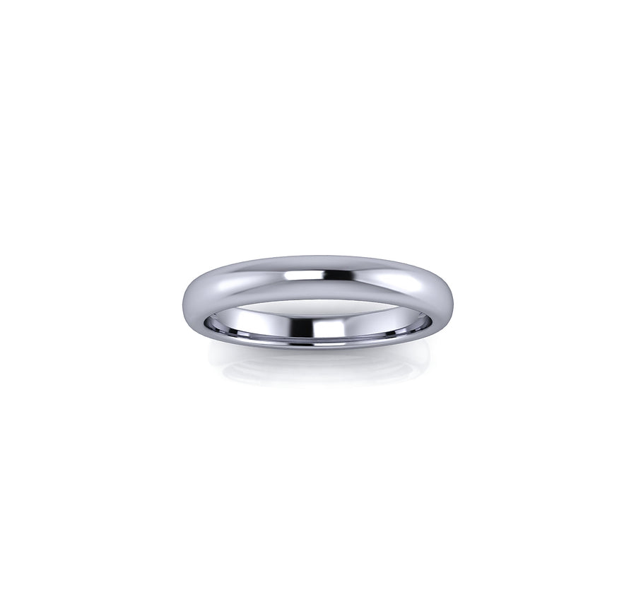 Classic White Gold Wedding Ring