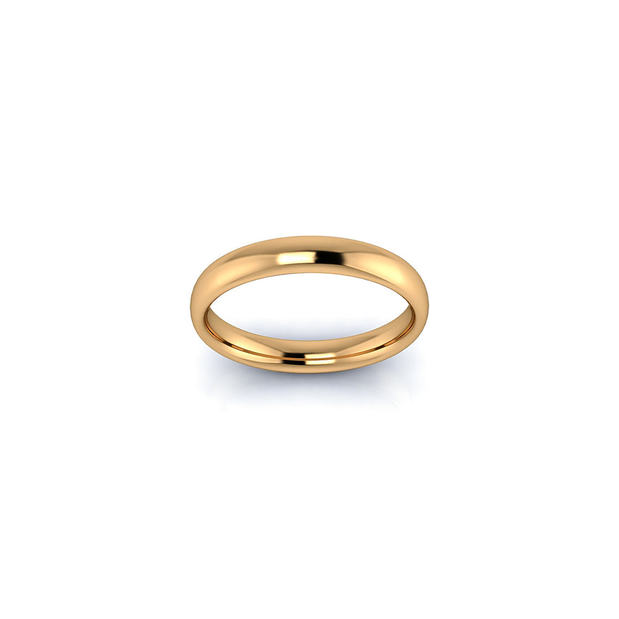 Comfort Fit wedding ring 3 mm