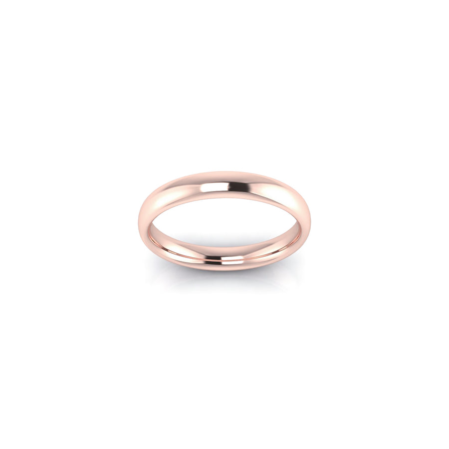 Comfort Fit wedding ring 3 mm