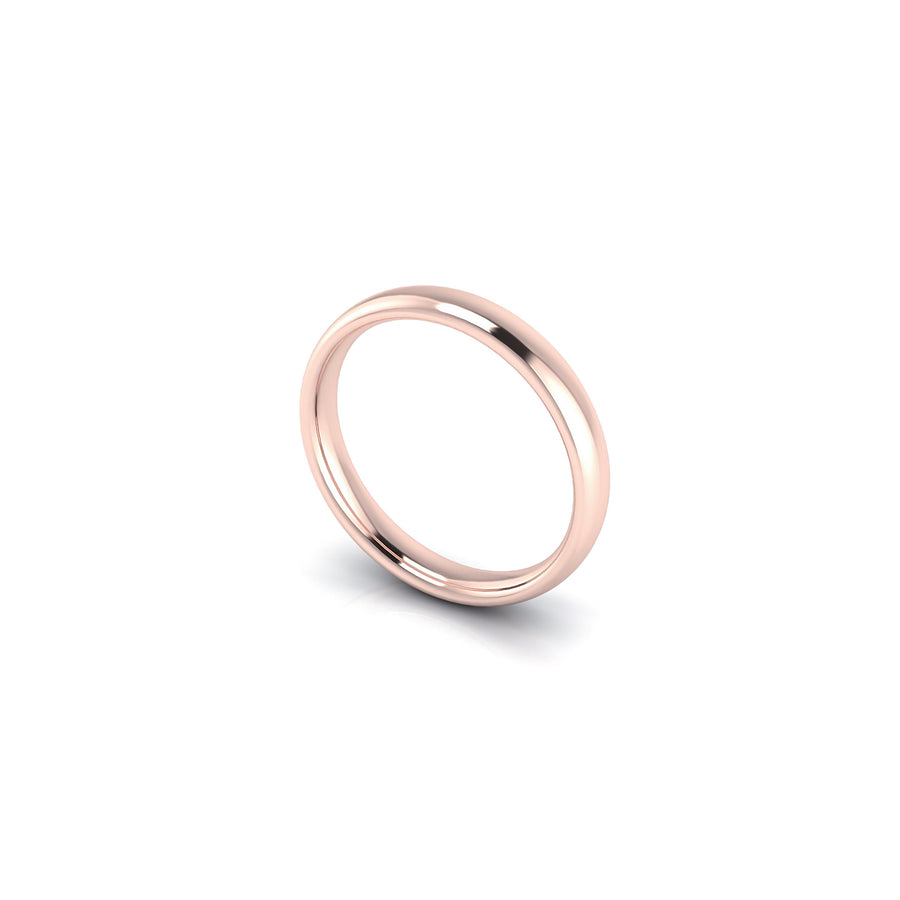 Comfort Fit wedding ring 3 mm