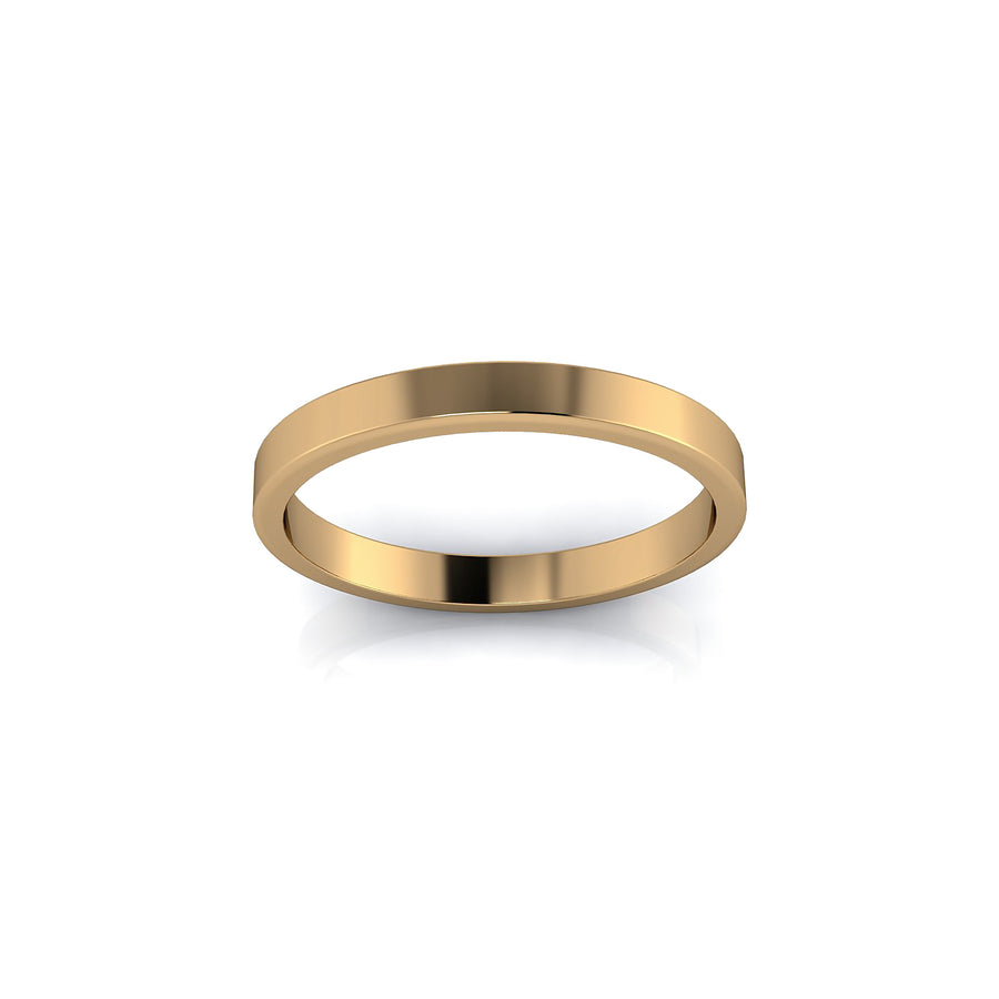 Yellow Gold Square Wedding Ring