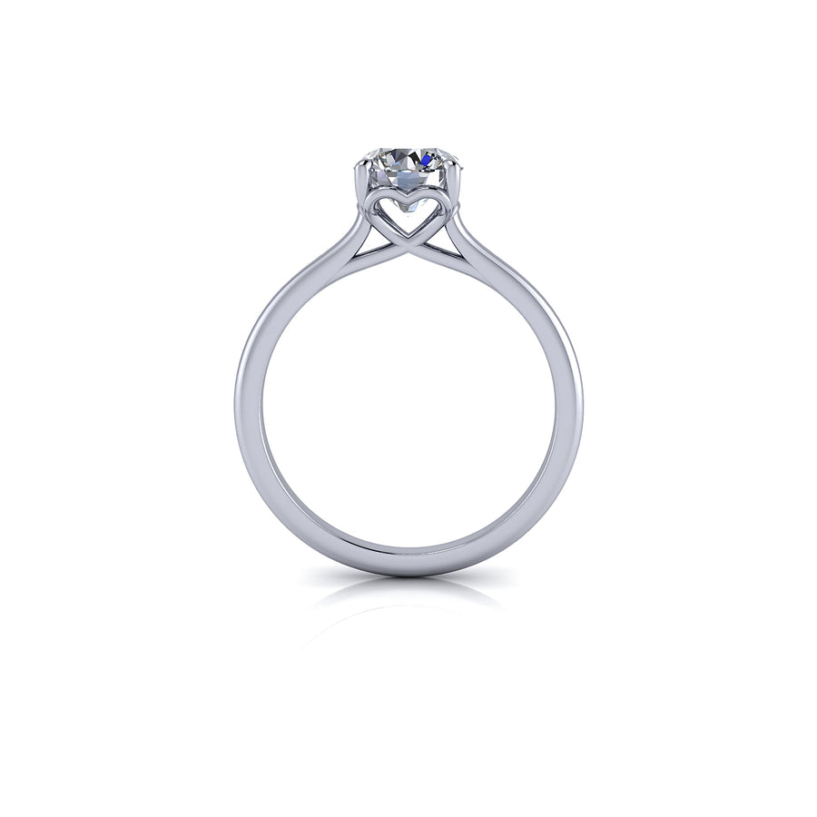 Brilliant Cut Diamond Heart Solitaire