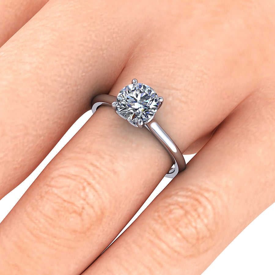 Brilliant Cut Diamond Heart Solitaire