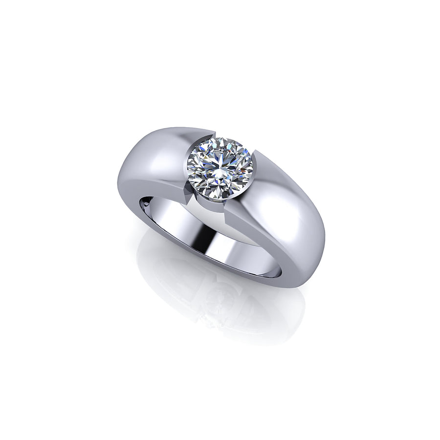 Naked Diamond and Platinum Solitaire