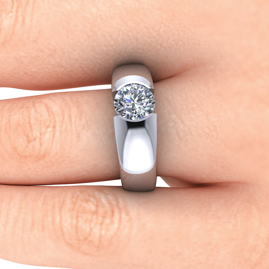 Naked Diamond and Platinum Solitaire