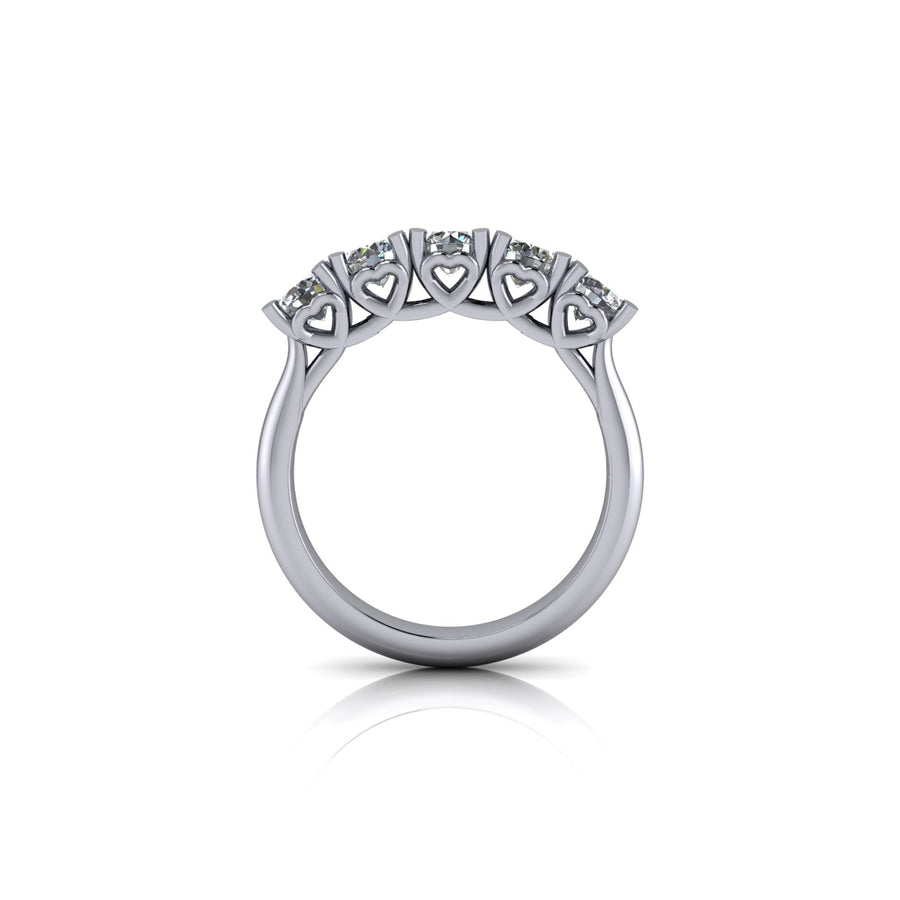 Hearts wedding ring